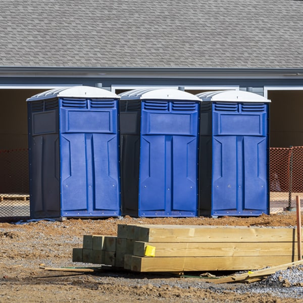 what is the expected delivery and pickup timeframe for the porta potties in Hopwood PA